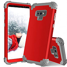 [해외]갤럭시 Note 9 Case, ZERMU Heavy Duty Shockproof Protection Hard Plastic+Silicone Armor Defender High Impact Rugged Bumper Full-Body Protective Anti-Scratch Case for 삼성 갤럭시 Note 9 6.4" 2018