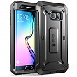 [해외]Supcase Unicorn Beetle PRO Series Full-body Rugged Holster Case with out Built-in Screen Protector for 삼성 갤럭시 S6 Edge (2015 Release) - Retail Package - Black/Black