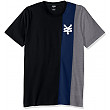 [해외]Zoo York Mens Short Sleeve Color Block Tee, Vert Black, Large