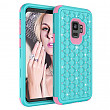 [해외]갤럭시 S9 Case, UZER 3in1 Shockproof Drop-Protection Luxury Glitter Sparkle 3D Bling Hard PC Soft Silicone Combo Hybrid Impact Defender Full-Body Protective Case Cover for 삼성 갤럭시 S9 (2018)