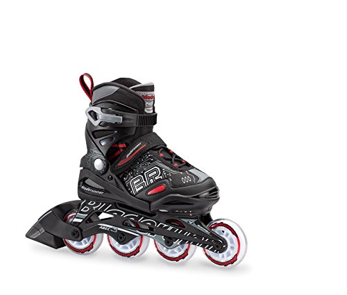 [해외]Bladerunner by Rollerblade Phoenix Boys Adjustable Fitness Inline Skate, Black and Red, Junior, Value Performance Inline Skates