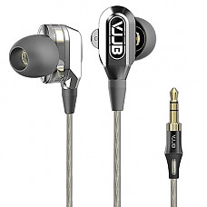 [해외]Dual Driver Earbuds for Music,GranVela VJJB V1 High Definition Earphones with High Tensile Cable, Noise-Isolating In-ear Headphones