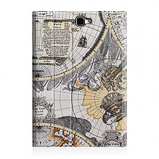 [해외]Fintie Keyboard Case for 삼성 갤럭시 Tab A 10.1 (NO S Pen Version), Smart Slim Shell Light Weight Stand Cover with Magnetically Detachable Wireless Bluetooth Keyboard for Tab A 10.1 Inch, Map White