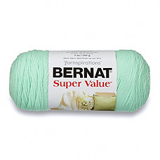 [해외]Bernat Super Value Yarn, Mint, Single Ball