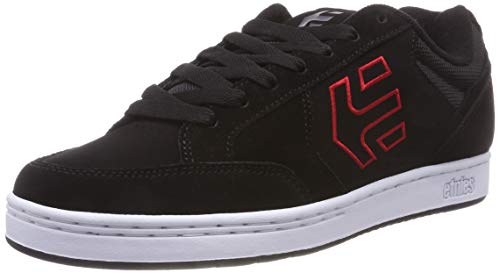 [해외]Etnies Mens Swivel Skate Shoe, Black/Red, 13 Medium US