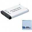 [해외]EN-EL19 배터리 for 니콘 Coolpix S7000, S33, S6900, S3700, S100, S2500, S2700, S2750, S3100, S3200, S02, S32, S3600, S5300, S6500, S6800, S5300, S32, S3600 카메라 + eCostConnection Microfiber Cloth