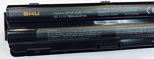 [해외]New GHU 배터리 87Wh WHr 9-Cell JWPHF R795x For Dell XPS 14 L401x 15 L502X L501X 17 L702X L701X Laptops 61YD0 P/N P11f 312-1123 312-1127 453-10186 J70W7 whxy3 7800mah batteries 11.1V