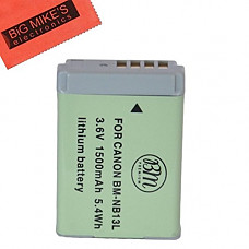 [해외]BM Premium NB-13L 배터리 for 캐논 PowerShot G1 X Mark III, G5 X, G7 X, G7 X Mark II, G9 X, G9 X Mark II, SX620 HS, SX720 HS Digital 카메라