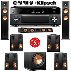 [해외]Klipsch RP-250F 7.1 Reference Premiere Home Theater System with Yamaha RX-A2060BL 9.2-Ch Network A/V Receiver