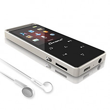 [해외]MP3 Music Player with Bluetooth 4.0, Portable Lossless MP3 Movies Audio Player Metal Shell Touch Screen with FM Radio/Video/Voice Recorder, Black