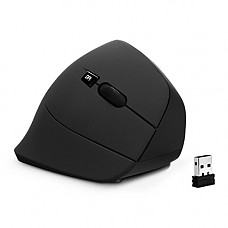 [해외]Velocifire Wireless Vertical Ergonomic Mouse, 3 Adjustable DPI Levels (Black)