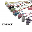 [해외]JustJamz Jelly Matte Colorful In-Earbud Headphones 3.5mm Stereo Multi-Color (100 Pack)