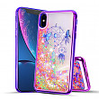 [해외]Compatible for 애플 iPhone XR [2018 Release] Cute Liquid Glitter Flowing Quicksand Motion Sparkle Butterfly Dreamcatcher Shockproof Protective TPU Case iPhone XR 6.1&quot; [Free Emoji Keychain!] (Purple)