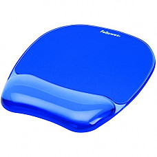 [해외]Fellowes Gel Crystal Mousepad/Wrist Rest, Blue (91141)