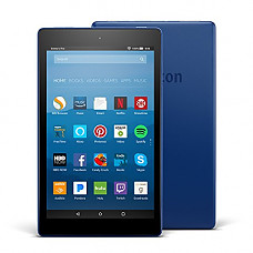 [해외]Fire HD 8 Tablet with Alexa, 8" HD Display, 32 GB, Marine Blue - with Special Offers