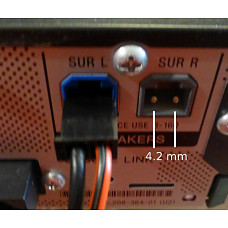 [해외]Home Theater Speaker Cable / Connector, 4.2mm, 6ft, Nextronics