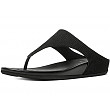 [해외]핏플랍 Trade; Womens Banda™ Perf Leather Toe-Thong Sandals All Black Size 5