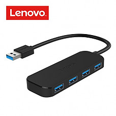 [해외]Lenovo 4-Port USB 3.0 Hub, Portable Data Hub for iMac Pro, MacBook Air, Mac Mini/Pro, Surface Pro, Notebook PC, Laptop, USB Flash Drives, and Mobile HDD, 5Gbps Transfer Speed (Black-25)