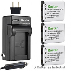 [해외]Kastar 배터리 3x and Charger for Kodak KLIC-7006, Kodak EasyShare M22, M23, M200, M522, M530, M531, M532, M550, M552, M575, M577, M580, M583, M750, M873, M883, M5350, M5370, MD30, Mini, Touch Digital