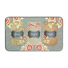 [해외]Chef Gear 18" x 30" Anti-Fatigue Faux Leather Farmers Jar Kitchen Mat