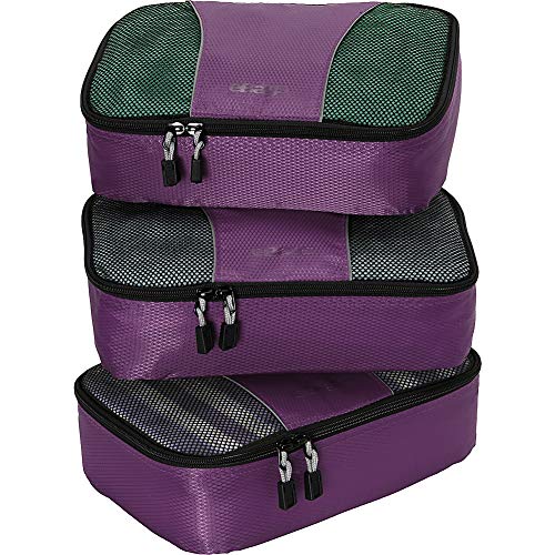 [해외]eBags Small Packing Cubes for Travel - Organizers - 3pc Set - (Eggplant)