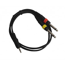 [해외]Sendt 3 Foot 1/8 inch (3.5mm) Male Stereo to Dual 1/4 inch (6.3mm) Male Mono Instrument Cable