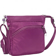 [해외]eBags Anti-Theft Mini Crossbody - Small Zipper Lock Bag for Travel and Everyday - (Eggplant)