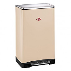 [해외]Wesco Pedal Bin Almond Powder-Coated Sheet Steel 381401 43.50 x 37.50 x 68.0 cm