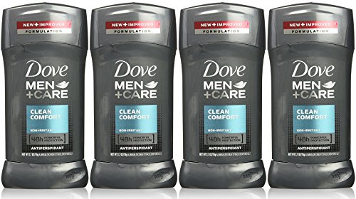 [해외]Dove Men Plus Care NonIrritant Antiperspirant, Clean Comfort, 2.7 Ounce (Pack of 4)