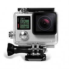 [해외]Kourpar Gopro Hero 방수 Housing for 고프로 Hero 4/Hero 3+ Black up to 45M Deep Protective Shell