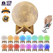 [해외]Astro-Night Moon Lamp, 3D Printed 16 Color LED Moon Night Light, USB Recharge, Remote Control & Touch Sensor, Adjustable Brightness(5.9 INCH) for Babies/Children Best Gift for Friends & Admirers
