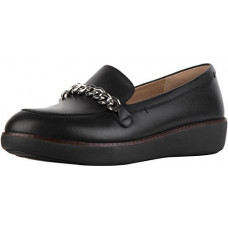 [해외]핏플랍 Womens Paige Chain Moccasin Black 5 M US