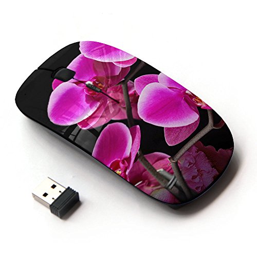 [해외]KOOLmouse [ Optical 2.4G Wireless Mouse ] [ Purple Lily Flowers ]
