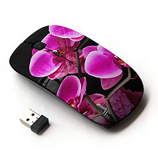 [해외]KOOLmouse [ Optical 2.4G Wireless Mouse ] [ Purple Lily Flowers ]