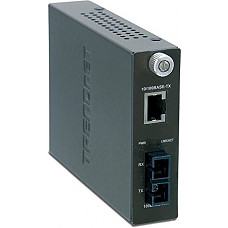 [해외]TRENDnet Intelligent 1000Base-T to 1000Base-FX Single Mode SC Fiber Converter (70 Km / 43.5 miles) TFC-1000S70