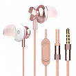 [해외]Comfort Wired Earbuds, Mijiaer M30 in Ear Bass Stereo Headphones with Microphone 3.5mm Remote Control for IOS Android Windows System. (Rosegold)