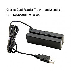 [해외]MSR90 USB Swipe Magnetic Credit Card Reader 3 Tracks Mini Smart Card Reader MSR605 MSR606 Deftun