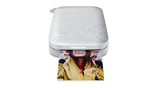 [해외]HP Sprocket Portable Photo Printer (2nd Edition) – Instantly Print 2x3 Sticky-Backed Photos from Your Phone – [Luna Pearl] [1AS85A]