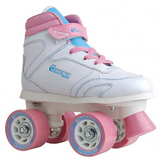 [해외]Chicago Girls Sidewalk Roller Skate - White Youth Quad Skates - Size 1