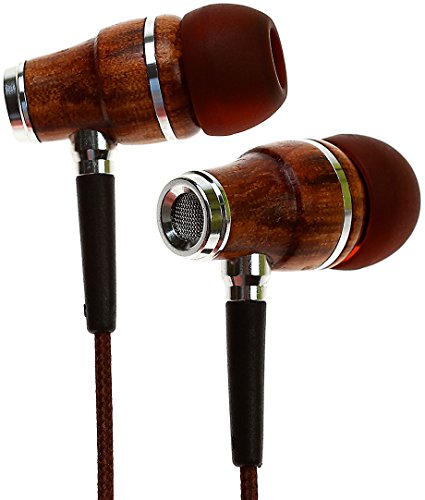 [해외]Symphonized NRG Premium Genuine Wood In-ear Noise-isolating Headphones with Microphone (Brown)