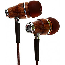 [해외]Symphonized NRG Premium Genuine Wood In-ear Noise-isolating Headphones with Microphone (Brown)