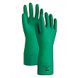 [해외]Ansell 116 Sol-Vex 37-175 Unsupported Nitrile Flock Lined Gloves, .17&quot; Height, 14&quot; Length, 7&quot; Wide, Size 1, Green (Pack of 12)