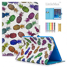 [해외]Mini 3 Case,LittleMax(TM) PU Synthetic Leather Case folio Flip Cover with Auto Wake/Sleep for 애플 아이패드 Mini 1/2/3 7.9 inch [One Free Stylus]-05 Pineapples