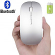 [해외]Bluetooth Mouse Rechargeable for Notebook Pro Air PC Laptop Wireless Bluetooth Mouse for Laptop Bluetooth Mouse for MAC MacBook air/pro Sliver
