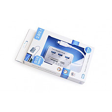 [해외]H-Fortune 4 in 1 Type-C Card Reader Hub for MacBook and 애플 MacBook Pro,Huawei Matebook, ChromeBook 3 USB 3.0 Ports USB C Hub+,MS, Micro SD,SD/MMC,M2,TF Card Reader (Card Reader)