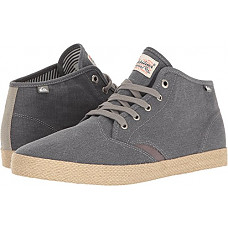 [해외]Quiksilver Mens Shorebreak Mid ESP Skateboarding Shoe, Grey/Grey/Grey, 6 M US