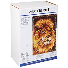 [해외]WonderArt Lion Latch Hook Kit, 27" X 40"