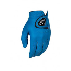 [해외]Callaway Golf 2017 Mens OptiColor Leather Glove, Blue, Medium, Worn on Right Hand