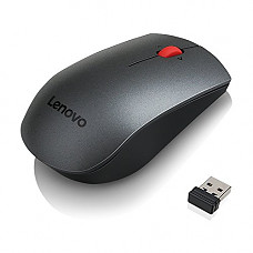 [해외]Lenovo 700 Wireless Laser Mouse, Black, 1600 dpi, 2.4 GHz wireless via USB, 4-way scroll wheel, Full-size ergonomic design, Accurate laser sensor, Up to 24 months battery life, GX30N77980