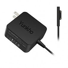 [해외]Yunkho Surface Power Supply Adapter, 36W 12V 2.58A Charger for Microsoft Surface Pro 3/Pro 4 i5 i7 Tablet with 5.4Ft Power Cord